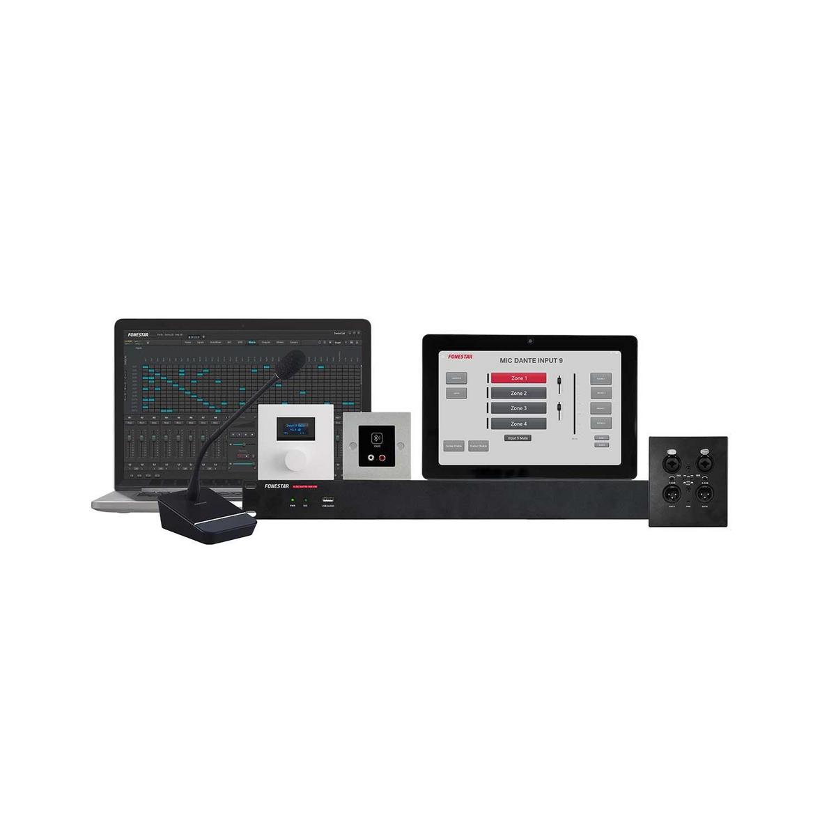 Fonestar NMX-88 8 x 8 Analogue Audio Matrix with DSP &amp; 8 GPIO - main image