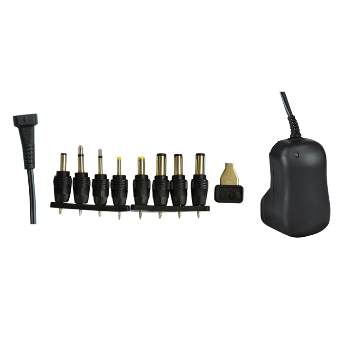 Multi-Voltage Regulated Switch Mode Power Supply 1000ma UK Plug With 8 DC Adaptor Plugs - main image