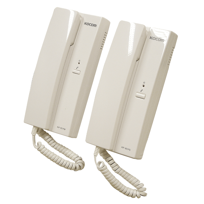 2 Way System Intercom - 2 White Handsets And Cords