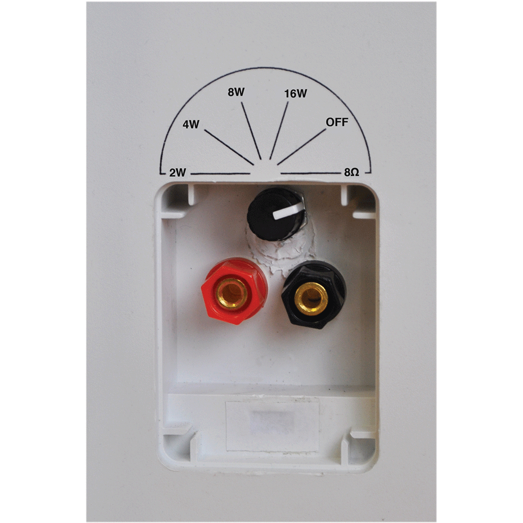 4" Wall Mount 100V Line and 8 Ohm Speaker - White - main image