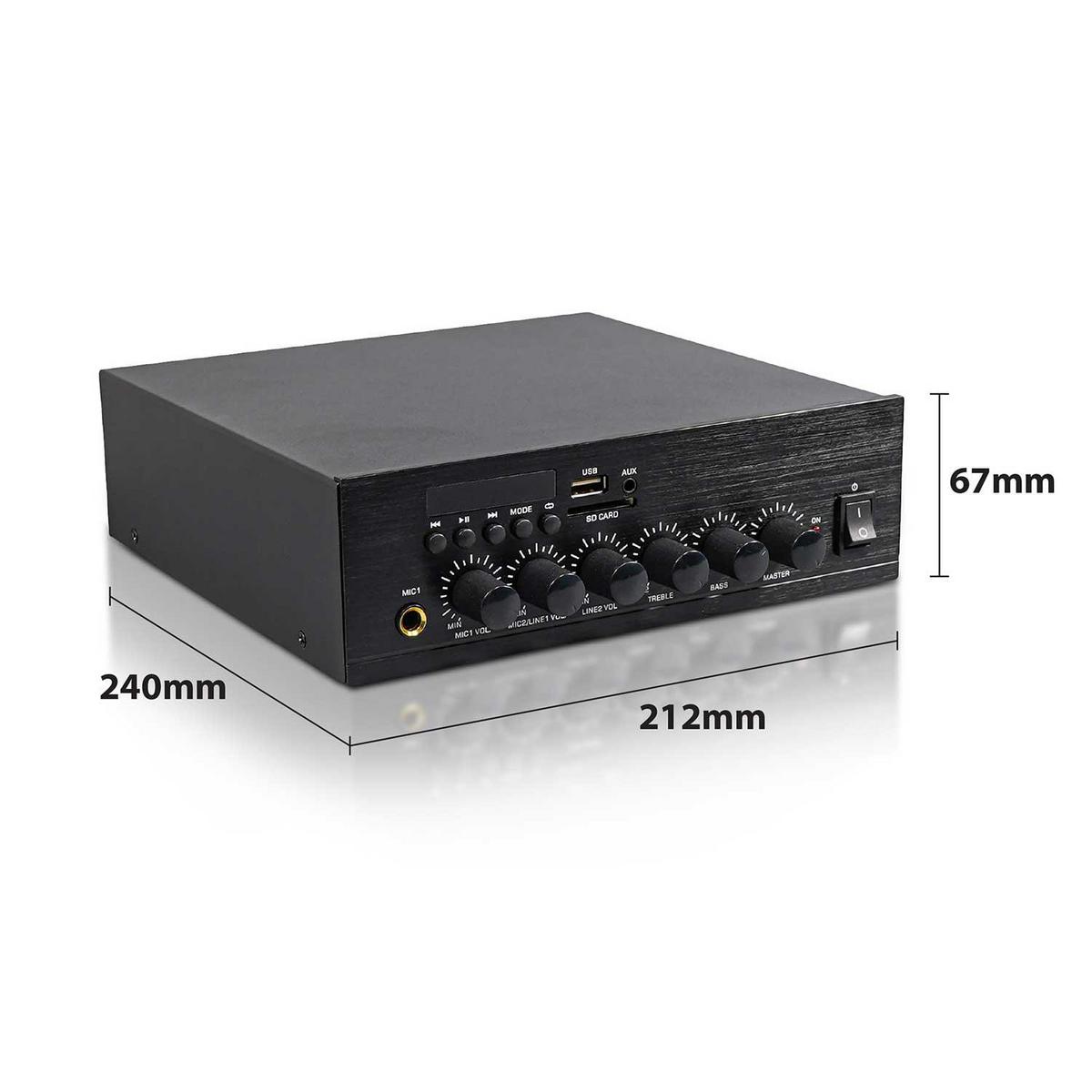 Eagle 2 x 30W Desktop Stereo Mixer Amplifier with Bluetooth &amp; Media Player - main image