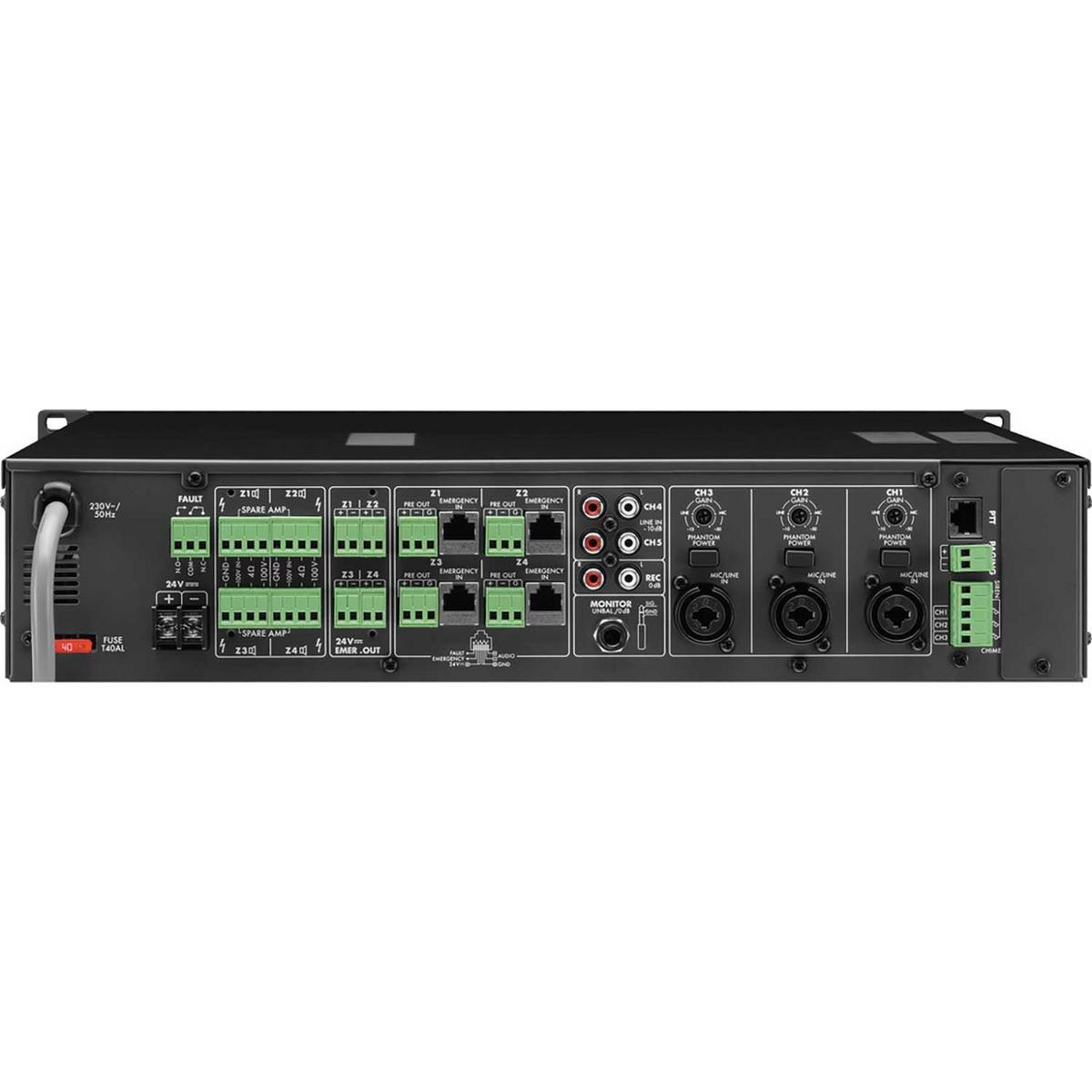 Monacor PA-40120 4-Zone PA Amplifier 4 x 120W - main image