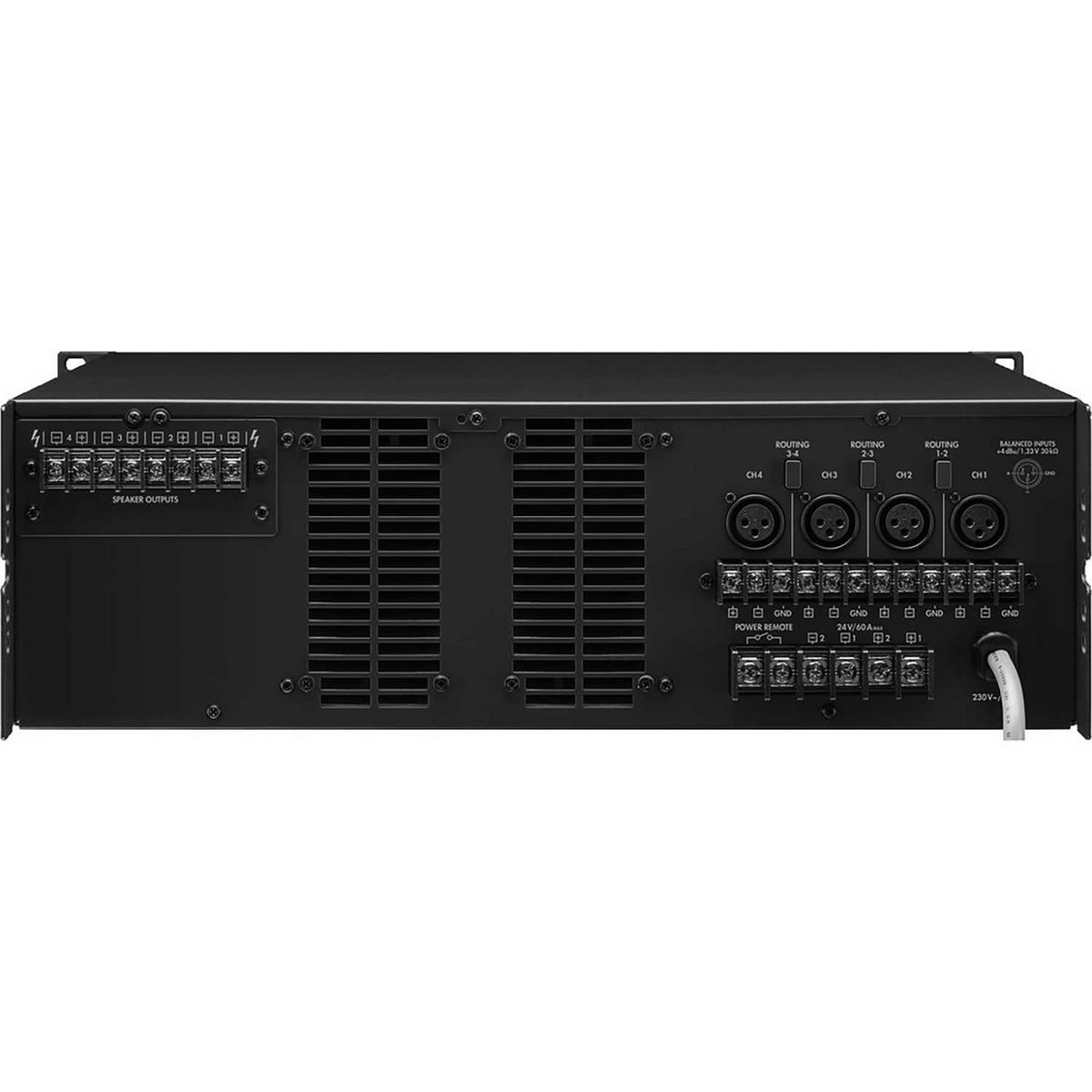 Monacor PA-4120 PA Power Amplifier 4 x 120W - 22V/50V/70V/100V - main image