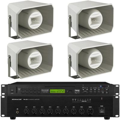 Bluetooth Complete PA System  with 4 horn speakers