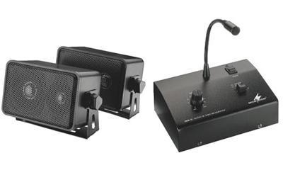 PA Intercom System With Amplified Paging Mic, & Speaker