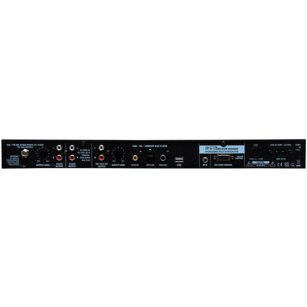 APart Audio PCR3000RMKIII DAB Radio,BT, CD Player, SD Card Or USB - main image