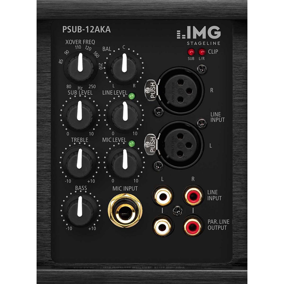 IMG PSUB-12AKA Active 500W Subwoofer with 2 x 150W Satellite Outs - main image