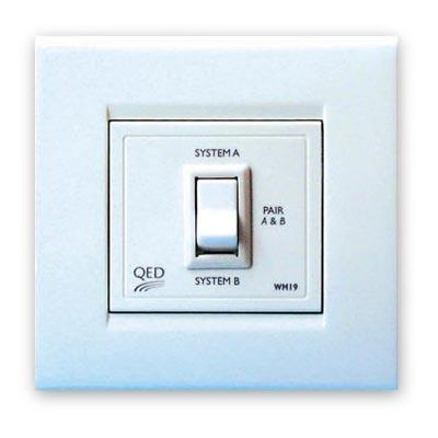 In-Wall 2 Source To Single Pair Speaker Switch