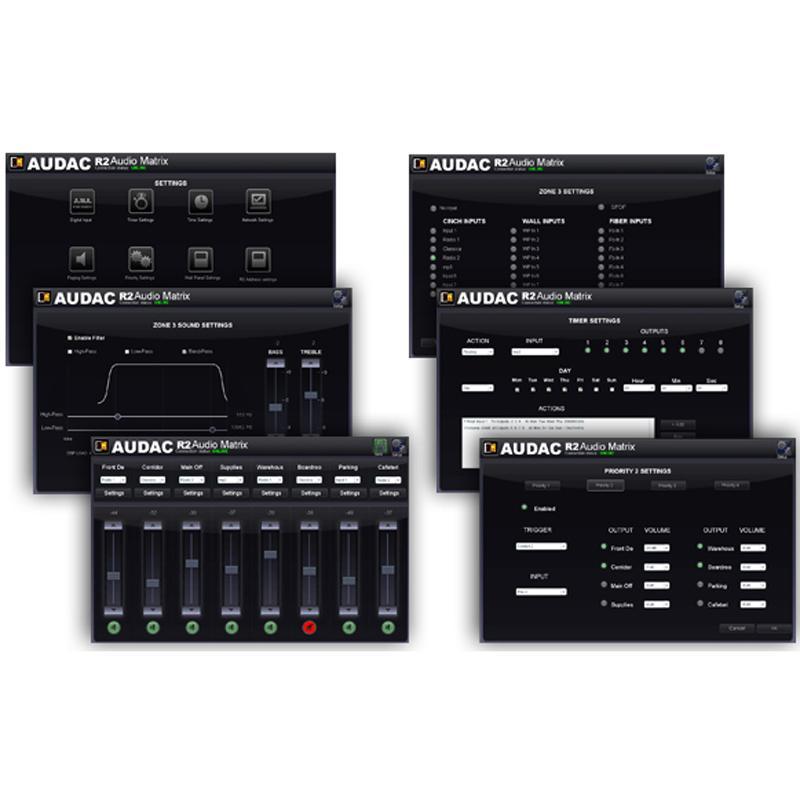 Audac R2 Multi-Zone R2 Digital Audio Matrix - main image