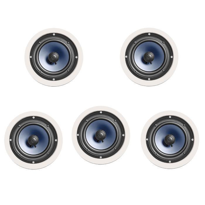 5 x Polk Audio RC80i Speaker Pack For 5.1 Setup