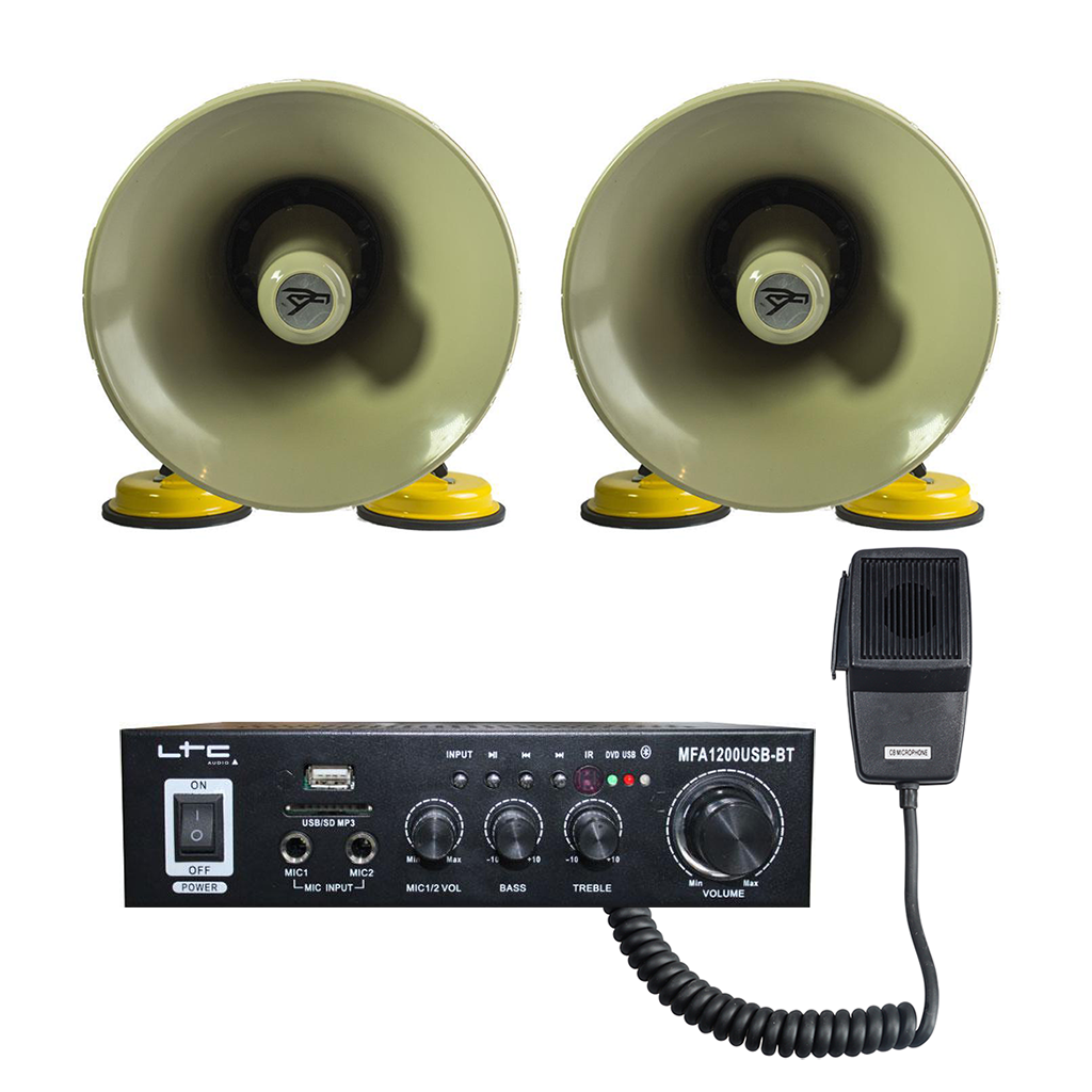 Roof Mount PA System 5 With Two Speakers 50W - main image
