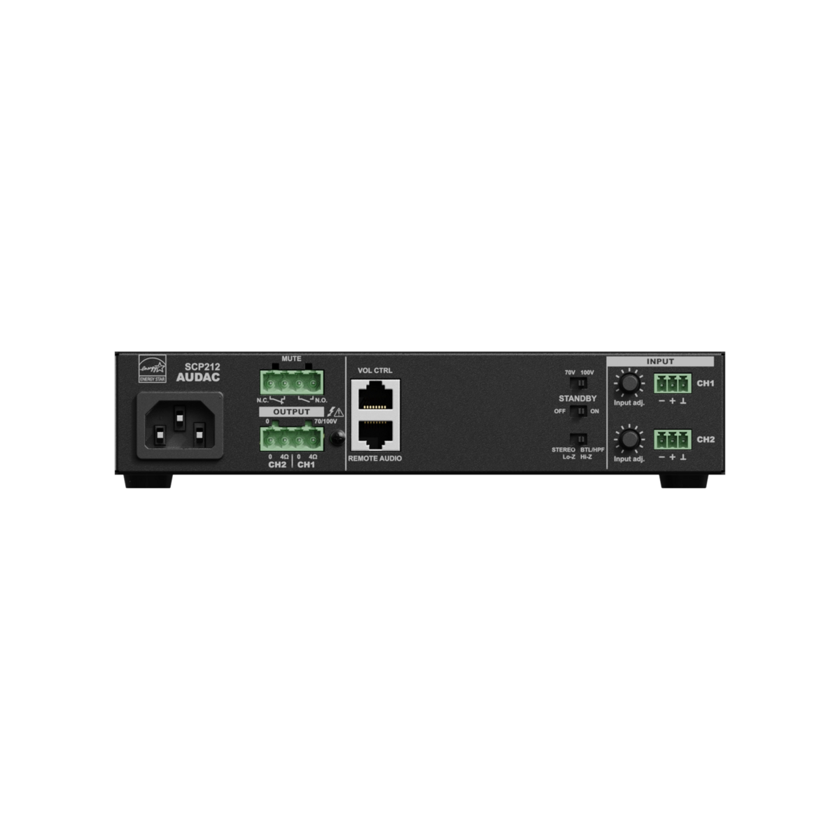 Audac SCP212 Power Amplifier 2 x 120W @ 4 Ohm - 240W @ 70/100V - main image