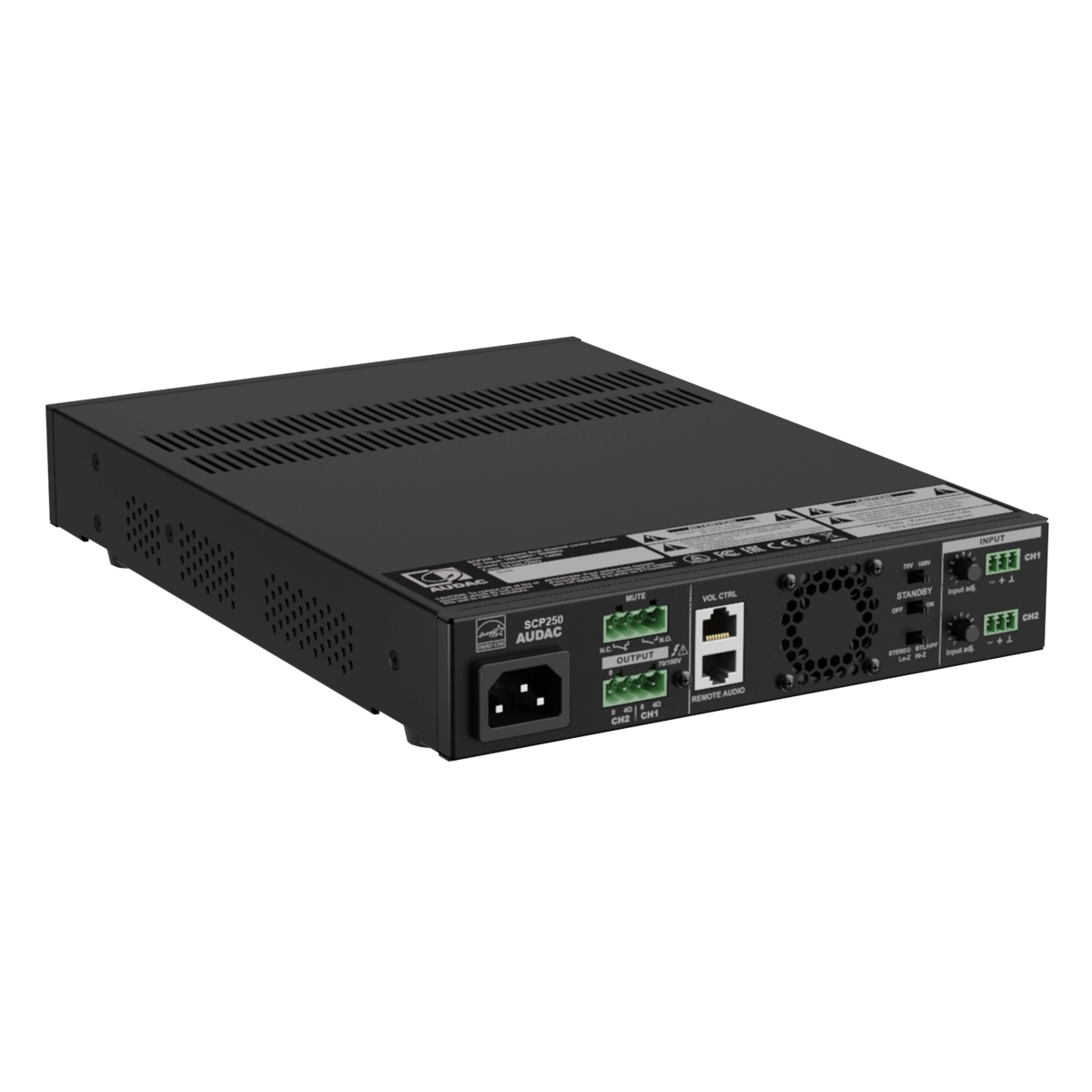 Audac SCP250 Power Amplifier 2 x 500W @ 4 Ohm / 1 x 1000W @ 70/100V - main image