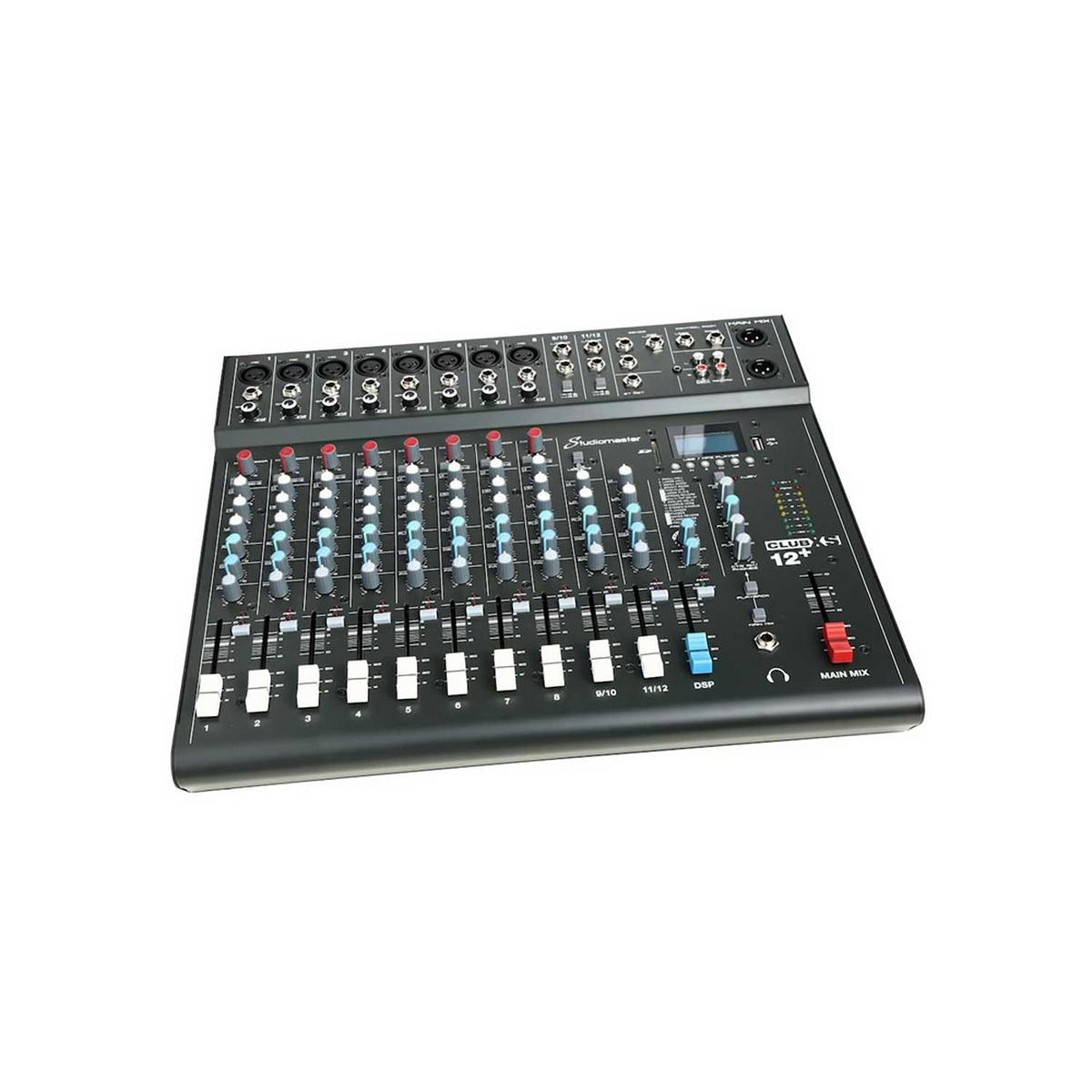 Studiomaster CLUB XS12+ - 12 Channel PA Mixer with Effects & Bluetooth - main image