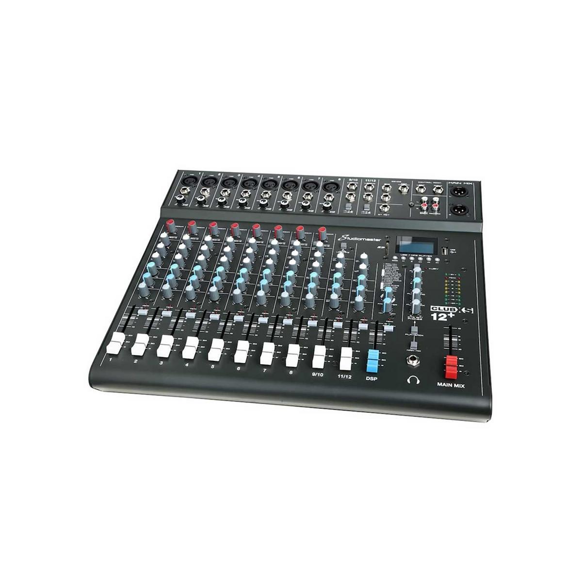 Studiomaster CLUB XS12+ - 12 Channel PA Mixer with Effects & Bluetooth - main image