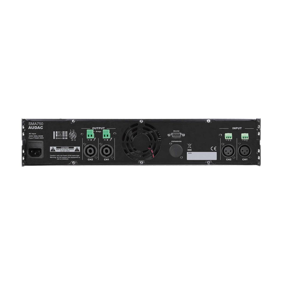 Audac SMA750 WaveDynamics Dual-Channel Power Amplifier - 2 x 750W - main image