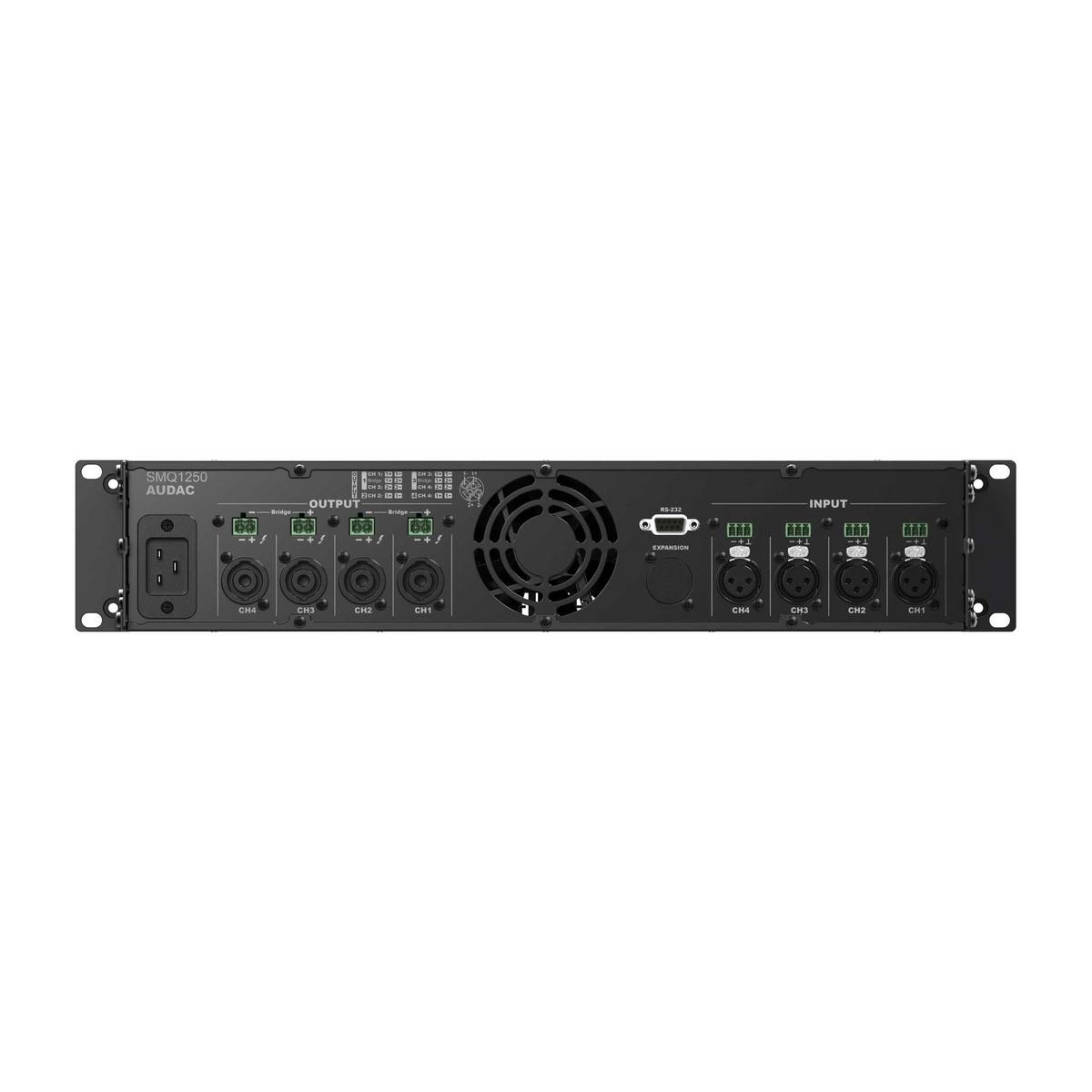 Audac SMQ1250 WaveDynamics Quad-Channel Power Amplifier - 4 x 1250W - main image