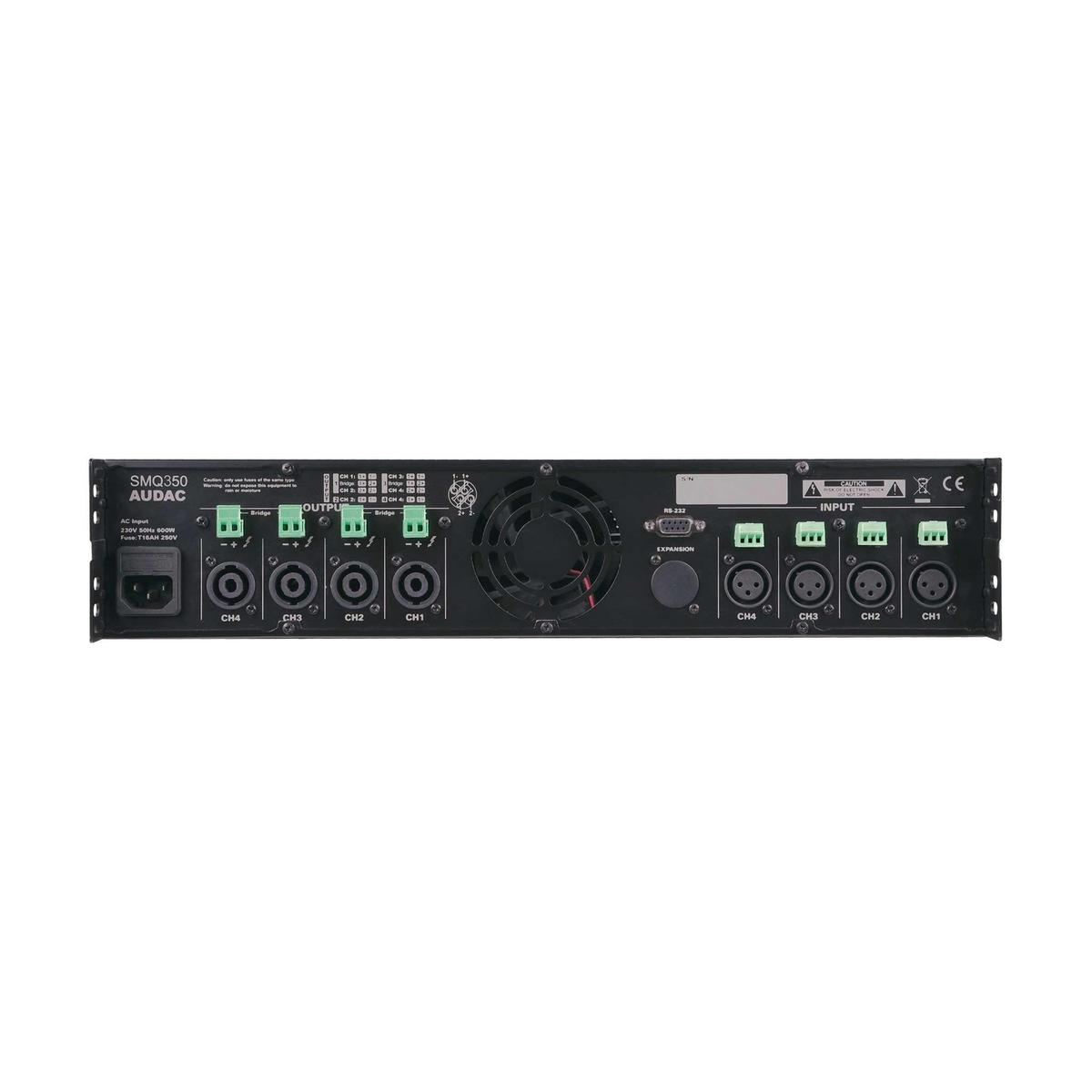 Audac SMQ350 WaveDynamics Quad-Channel Power Amplifier - 4 x 350W - main image