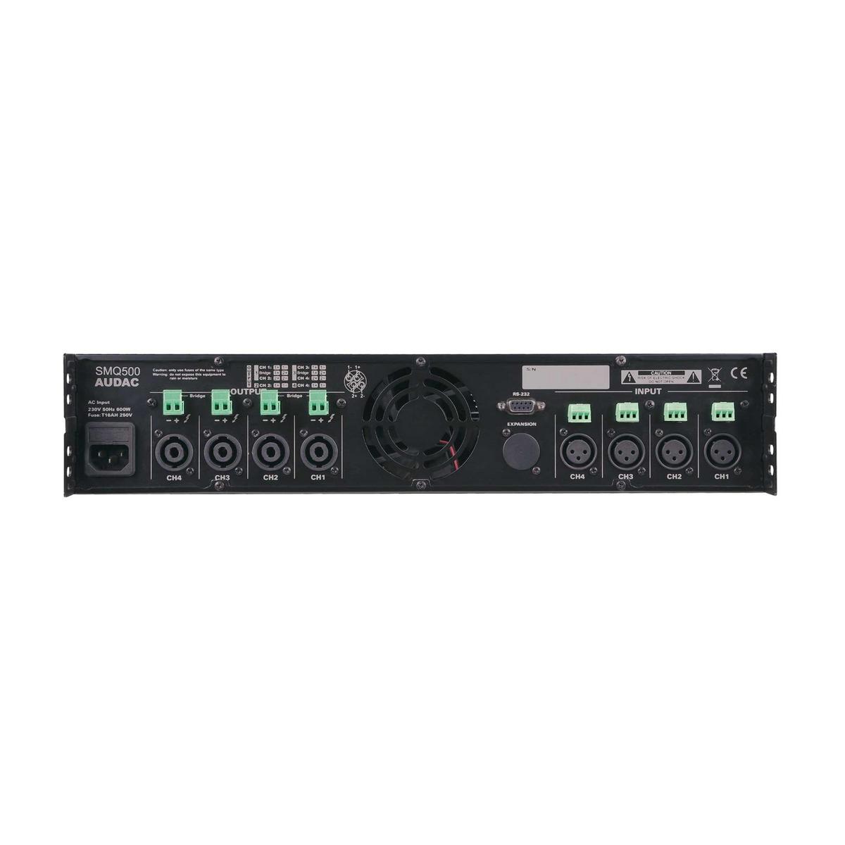 Audac SMQ500 WaveDynamics Quad-Channel Power Amplifier - 4 x 500W - main image