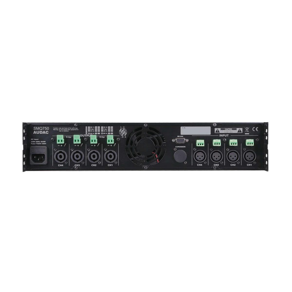 Audac SMQ750 WaveDynamics Quad-Channel Power Amplifier - 4 x 750W - main image