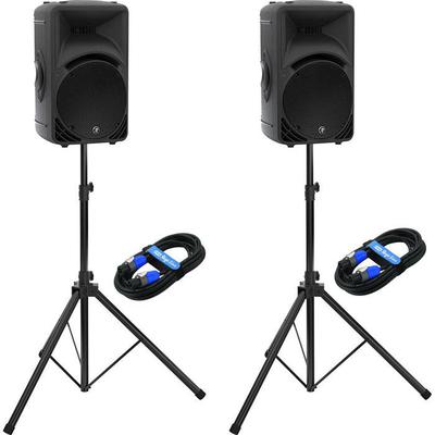 Mackie SRM450 Active PA Speakers (Pair) - Free Stands