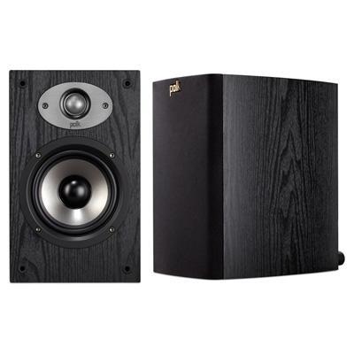 Polk TSX110B 2-Way 100W Bookshelf Speakers - Pair - Black - main image