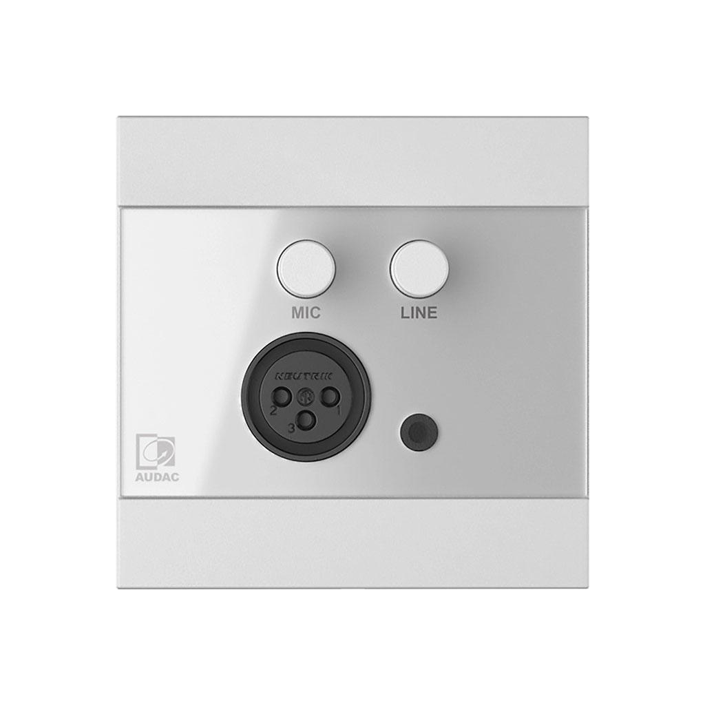Audac WP210 Mic/Line Wall Panel for ARES5A - main image