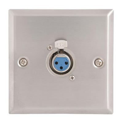 Steel Female XLR Wallplate - Single - main image