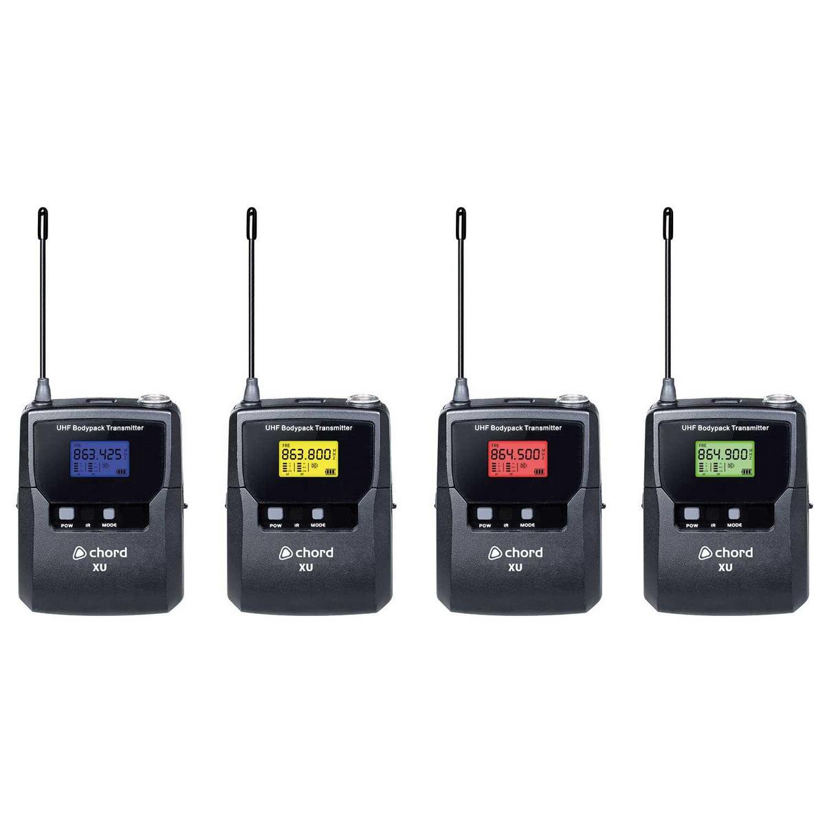 Quad Wireless Headset & Tie Clip and Microphone System - main image