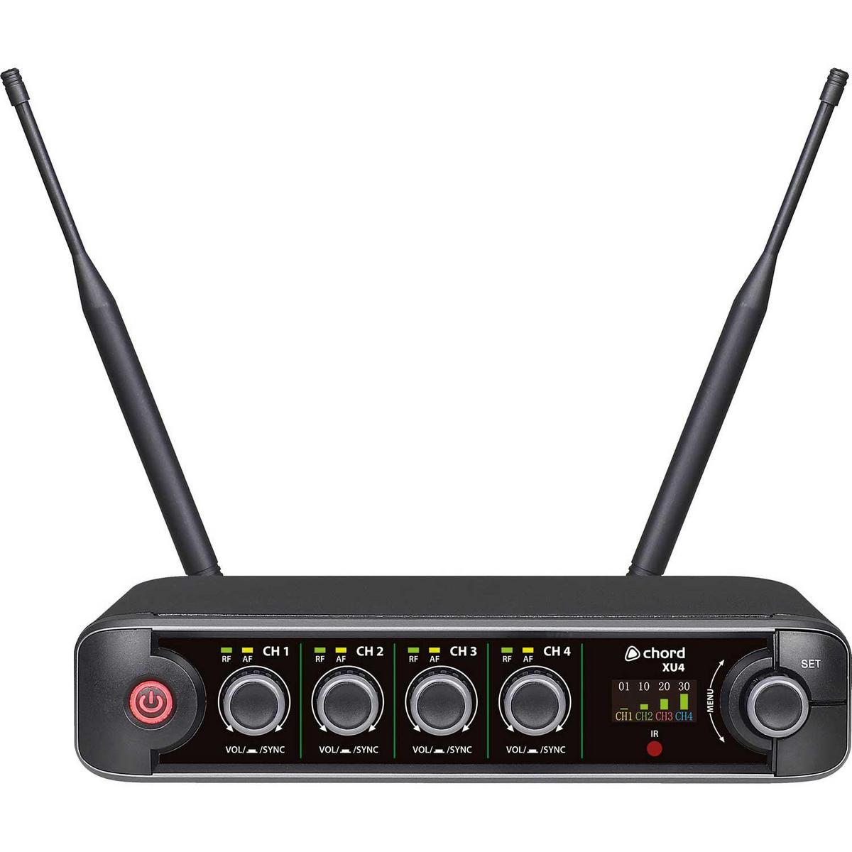 Quad Wireless Headset & Tie Clip and Microphone System - main image