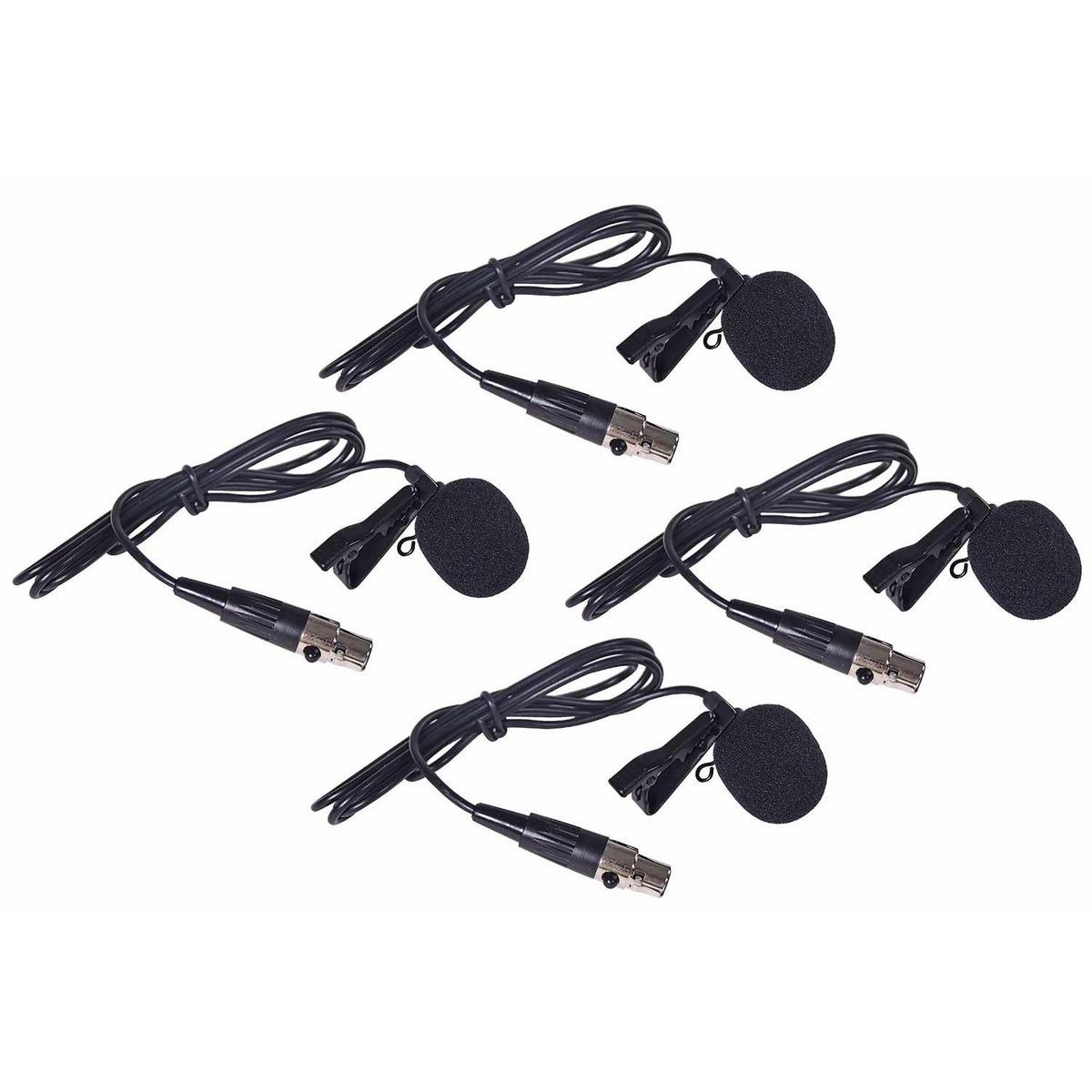 Quad Wireless Headset & Tie Clip and Microphone System - main image