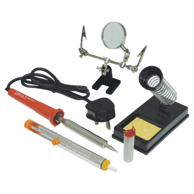 High Quality Mains Powered Soldering Iron Kit With Helping Hand