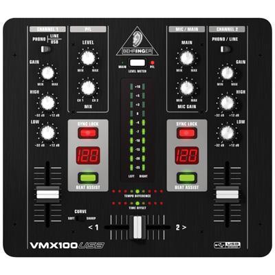 Behringer VMX100USB Professional 2 Channel Ultra Low-noise DJ Mixer - main image