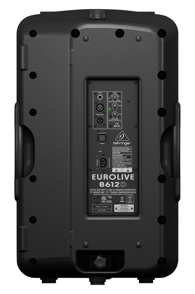 Behringer B612D Eurolive 12" Active PA Speaker - 1,500W - main image