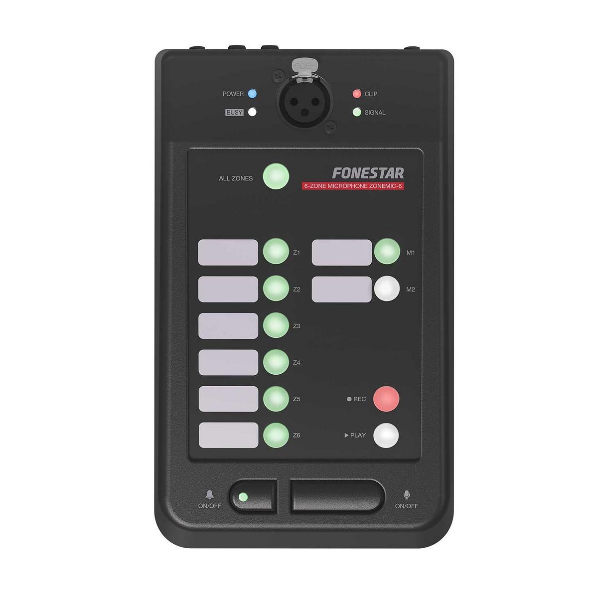 Fonestar ZONEMIC-6 6-Zone Desktop Paging Microphone - main image