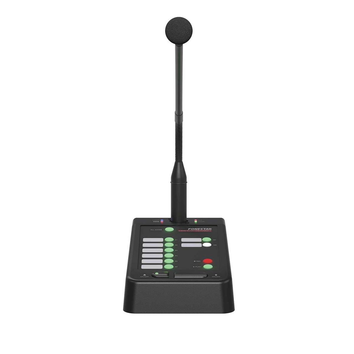 Fonestar ZONEMIC-6 6-Zone Desktop Paging Microphone - main image