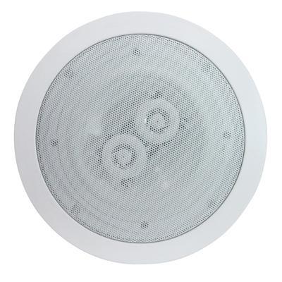 White 6.5'' Dual 2-Way Ceiling Speaker (8 Ohms 120 W) - Top View