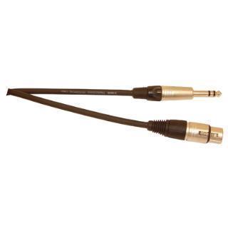 Balanced 6.35mm Stereo Jack Plug to 3 Pin XLR Socket - 3m - main image