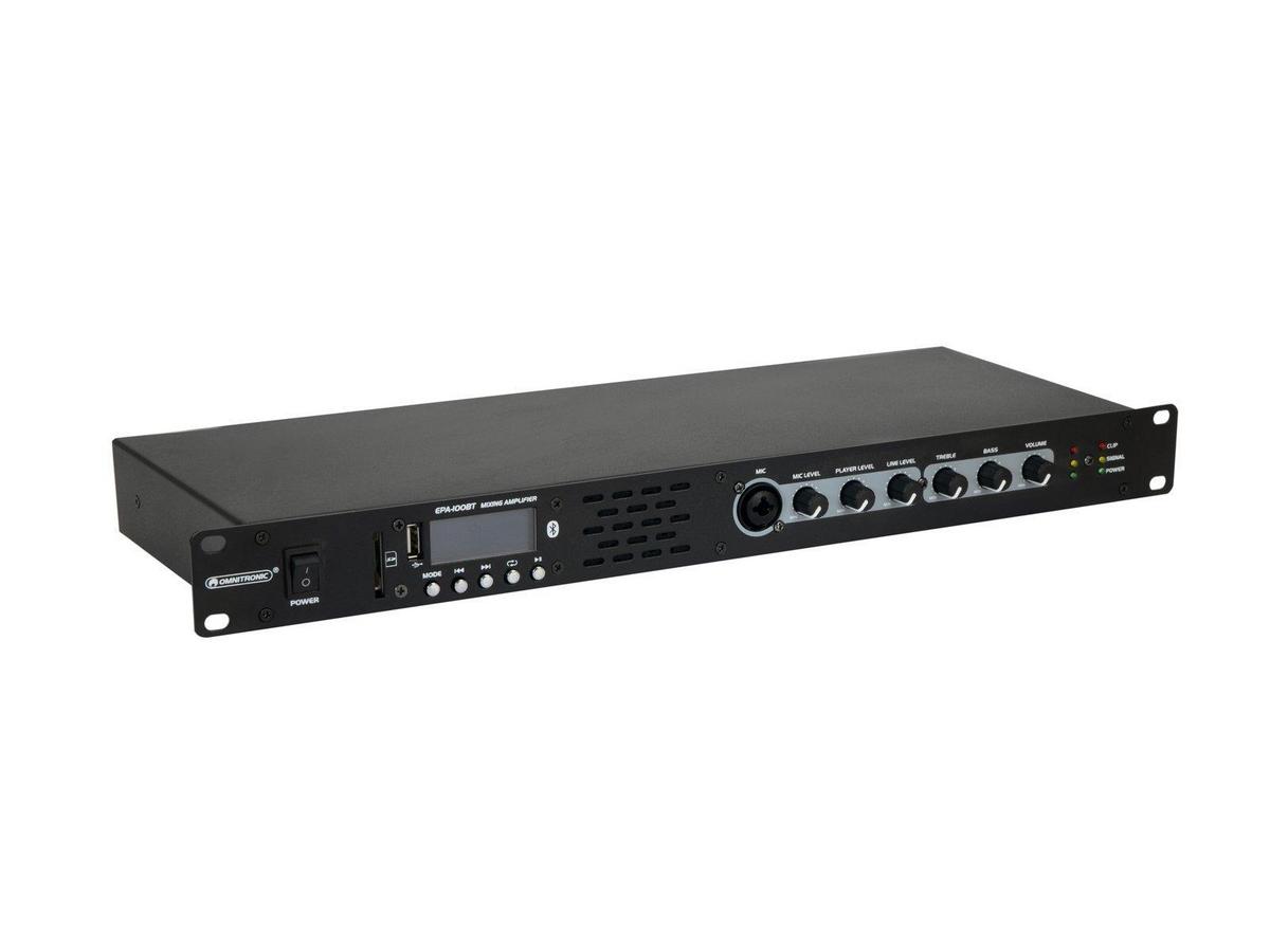 Omnitronic EPA-100BT 2 x 50W Amp With Bluetooth - main image