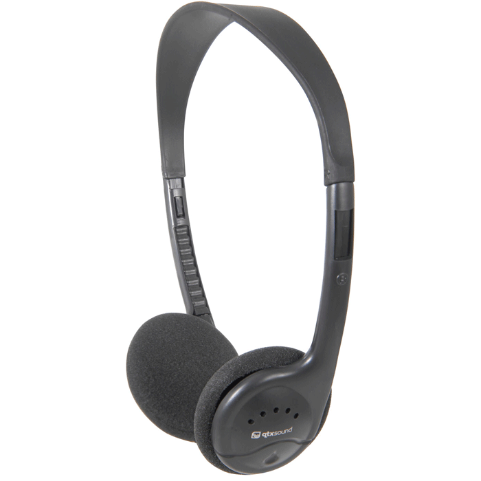 Stereo/Mono Switched Headphones Black - main image