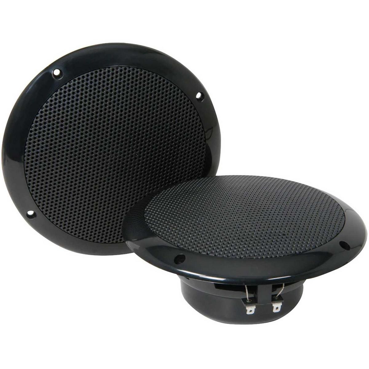 Pair of 100W 8 Ohm Water Resistant Ceiling Speakers - Black - main image