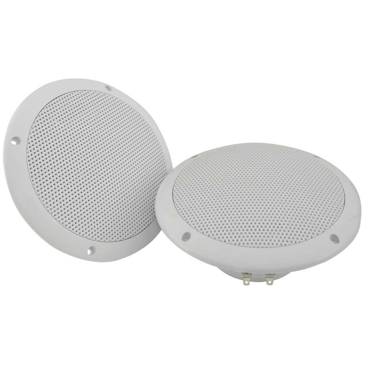 Pair Of 100W 8 ohm  Water Resistant Ceiling Speakers - White - main image