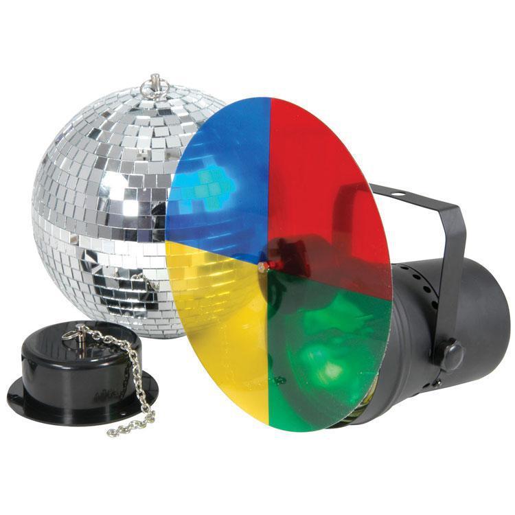 Disco Light Set 3 With 20cm Mirrorball CyberMarket Megadeal - main image