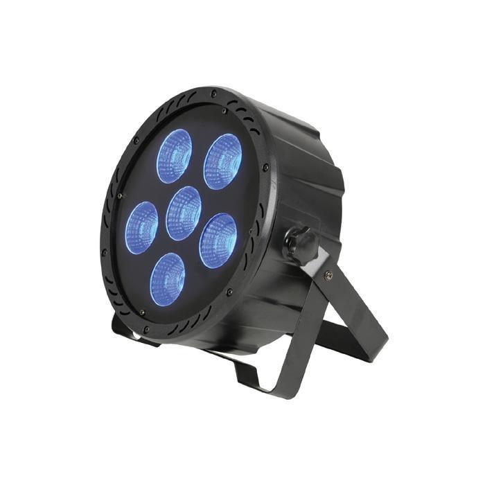 QTX High Power 6 x COB LED Plastic PAR Can