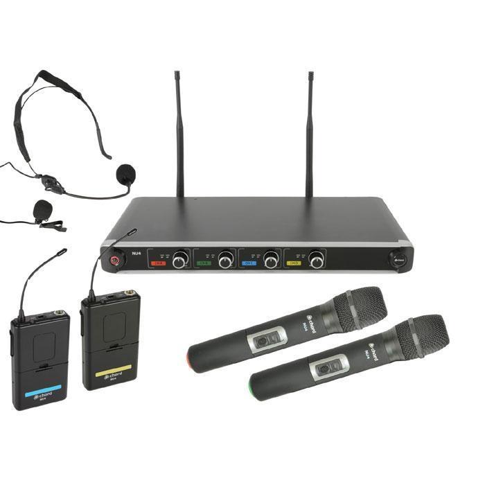 Chord NU4 Quad UHF Wireless Microphone System - main image