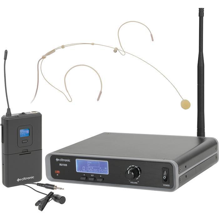 Citronic Single Channel Skin Coloured Headset Wireless Mic - main image