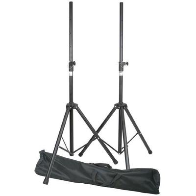Two Speaker Stands With Transport Bag