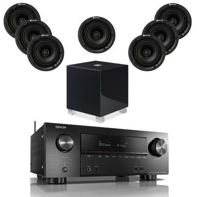 Denon AVR-X3600H With 7 PRO65 And 1 REL T7i Subwoofer