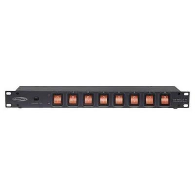 8 Way IEC Distribution With Individual Switches 19" Rack Mount