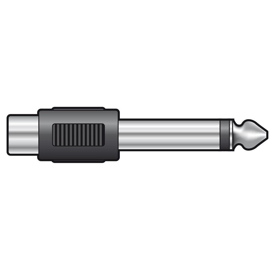 6.3mm Mono Plug To RCA Phono Socket - main image